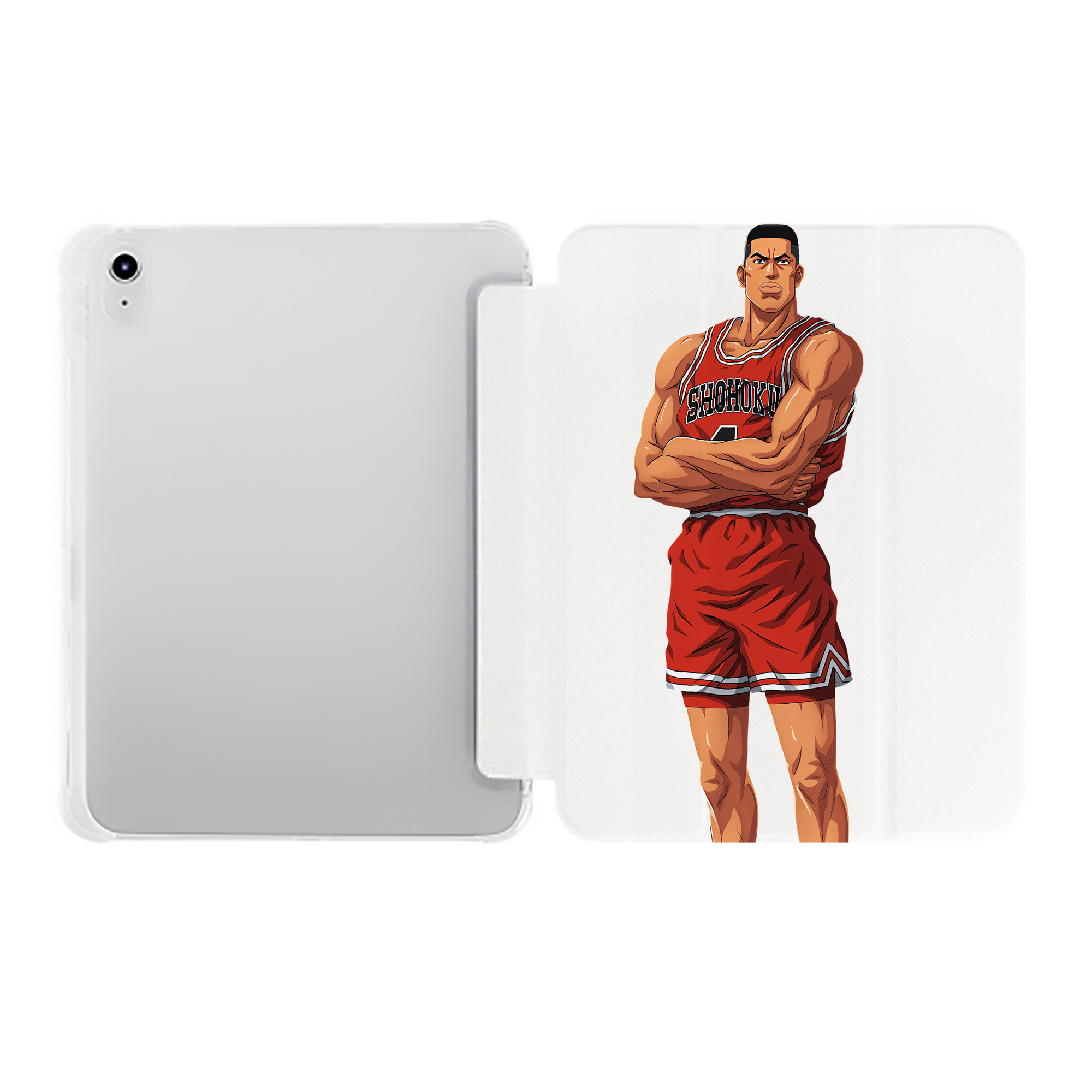 （画像用） SLAM DUNK／スラムダンク IPad ケース ペン収納付き 三つ折りスタンド PUレザー×シリコン 対応機種9.5/10.5/10.9インチ